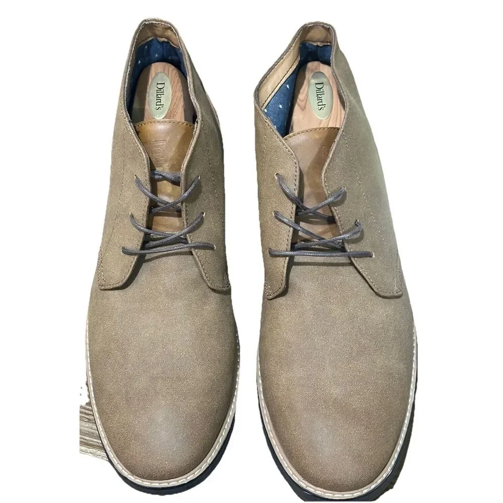 Hawker Rye Chukka Boots Men's Brown Suede Leather Casual Shoes Size 13‎ EUC